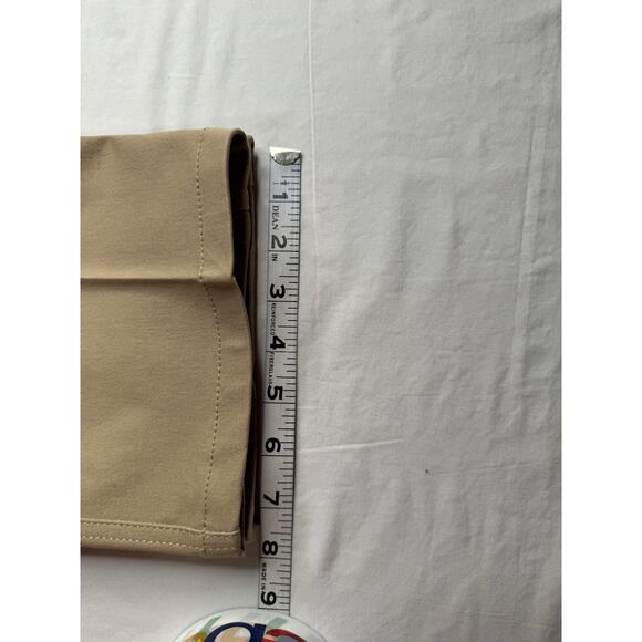 Isaac Mizrahi 18W Khaki Pants A266247 Back Pockets Elastic Back Waist Flat Front - Picture 11 of 11